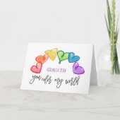 U kleurt Mijn Wereld Valentijn Kaart (Voorkant)