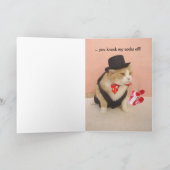 U klopt weg Mijn Sokken Feestdagen Kaart (Binnen)