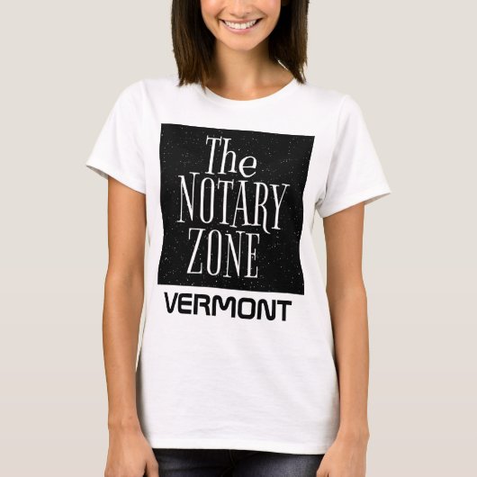 U komt in de notariële zone van Vermont T-shirt (Voorkant)