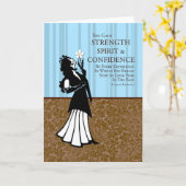 U krijgt kracht, geest en vertrouwen kaart (Gele Bloem)