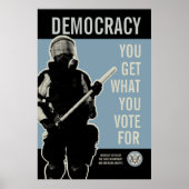 U krijgt wat u voor afdrukken stemt poster (Voorkant)