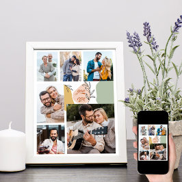 U kunt 6 fotocollage Motivatie Poster