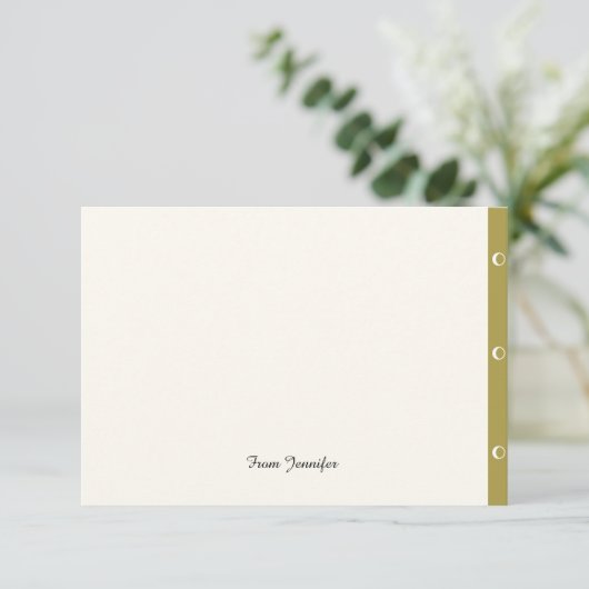 U kunt aanpassen  bedankkaart (Staand voorkant)