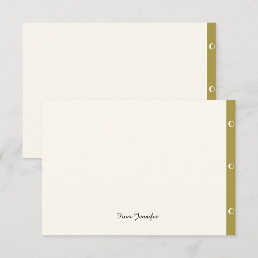 U kunt aanpassen bedankkaart (Voorkant / Achterkant)