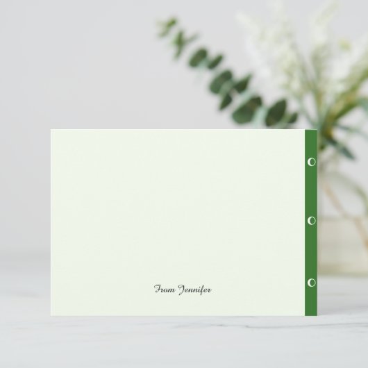 U kunt aanpassen bedankkaart (Staand voorkant)