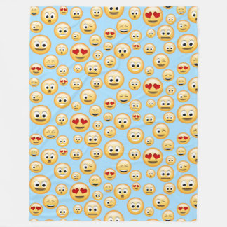 U kunt aanpassen, Emoji Party Fleece Deken