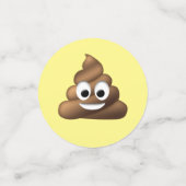 U kunt aanpassen, Poop Emoji Confetti (Kleine voorkant)