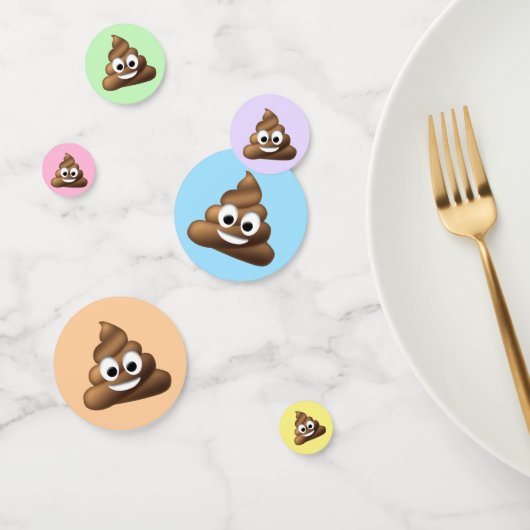 U kunt aanpassen, Poop Emoji Confetti (Groep)