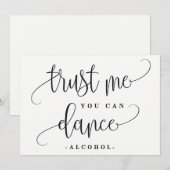 U kunt alcoholbordje gebruiken - een mooie kalligr kaart (Voorkant / Achterkant)