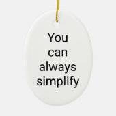 U kunt Ceramic Oval Ornament altijd vereenvoudigen (Voorkant)