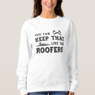 U kunt de bouw van Roofer Pap Roof Roofers houden Trui