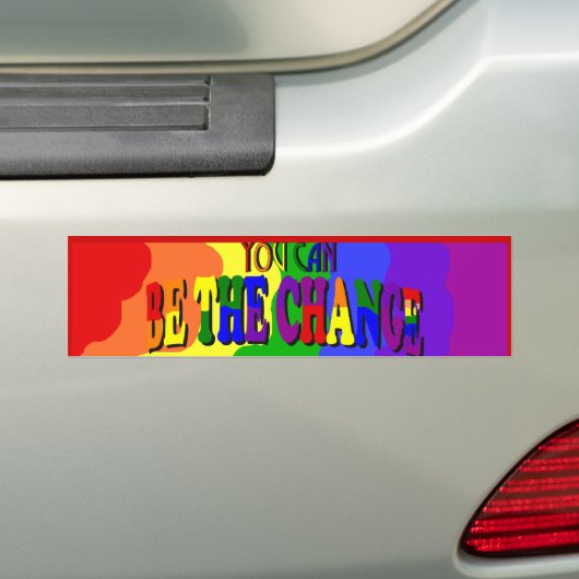 U kunt de Bumpersticker van de Verandering zijn (Op auto)