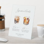 U kunt de handtekening Drinken bruiloft wijzigen Reclamebord Met Voetstuk (Insitu)