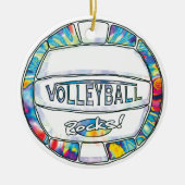 U kunt de kleurstof dig maken keramisch ornament (Voorkant)