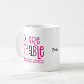 U kunt de naam van het Ings-citaat verbazingwekken Koffiemok (Voorkant links)