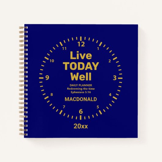 U kunt de tijd die vandaag heerst goed terugwinnen notitieboek (Voorkant)