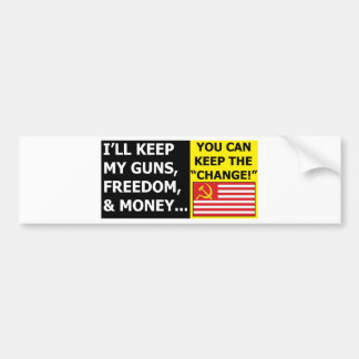 u kunt de verandering houden bumpersticker