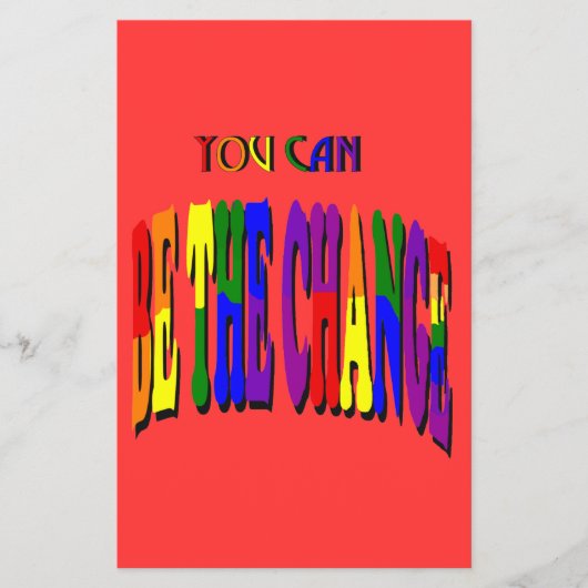 U kunt de verandering zijn flyer (Voorkant)