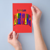 U kunt de verandering zijn flyer (Hand)