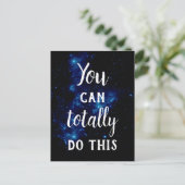 U KUNT DEZE Melkweg van het Citaat van Vertrouwen Briefkaart (Staand voorkant)