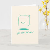 U kunt dit doen kaart (Gele Bloem)