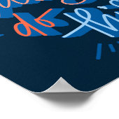 U kunt dit handgeschreven design volledig uitvoere poster (Hoek)