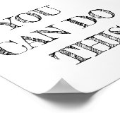 U kunt dit minimalistische Poster doen (Hoek)