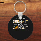 U kunt dromen dat u een elektricien bent sleutelhanger (Voorkant)