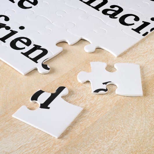 U kunt een goede apotheker zijn, maar u zult nooit legpuzzel (Zijkant)