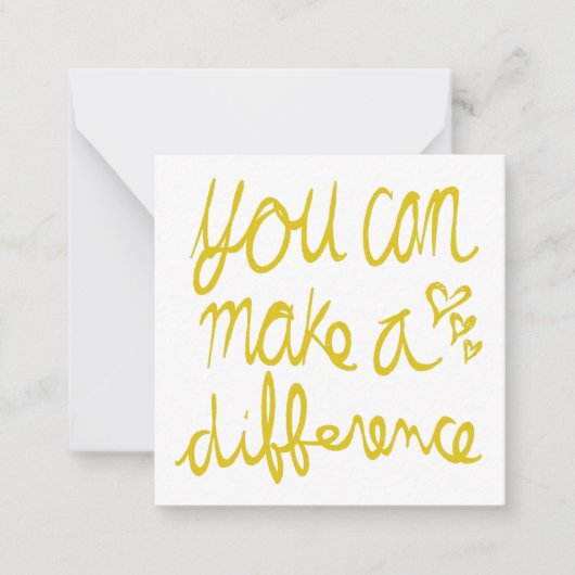 U kunt een Valentijn van het Verschil maken Notitiekaartje (Voorkant)