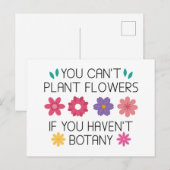 U kunt geen bloemen van het Plant als u niet Botan Briefkaart (Voorkant / Achterkant)