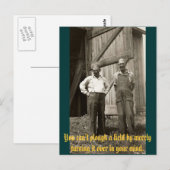 U kunt geen gebied ploegen door het over te briefkaart (Voorkant / Achterkant)