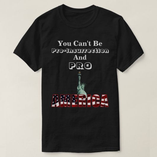 U kunt geen pro-opvoeding & PRO-AMERICA T-Shir zij T-shirt (Design voorkant)