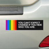 U KUNT GEEN VERANDERING VERWACHTEN ALS U.png VERHO Bumpersticker (Op auto)
