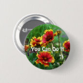 U kunt het Daisy Flowers Motivatie Button doen (Voorkant /achterkant)