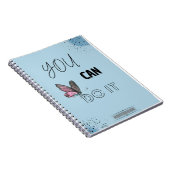 U KUNT HET DOEN - Butterfly Motivatie Notitieboek (Rechterzijde)