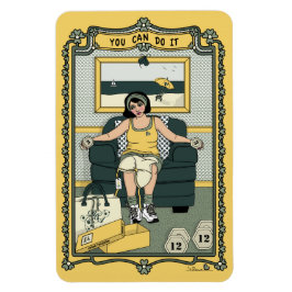 U kunt het doen_C_4x6 koelkast Magneet