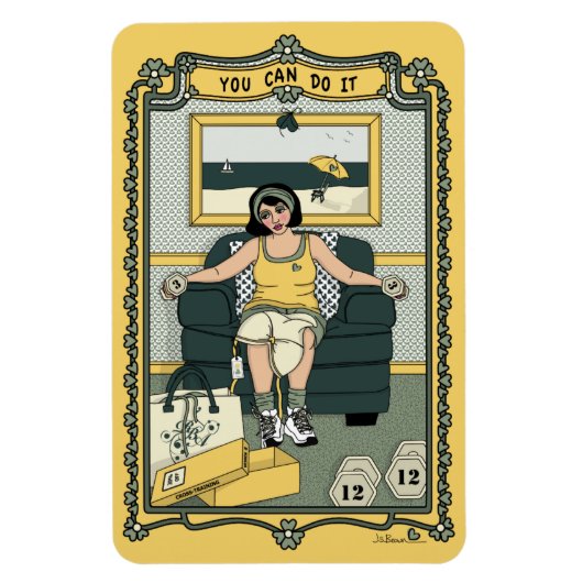 U kunt het doen_C_4x6 koelkast Magneet (Verticaal)