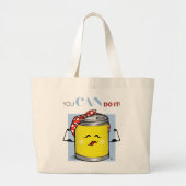 U kunt het doen grote tote bag (Voorkant)