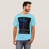 U KUNT HET MIDDEN-MAN NIET ELIMINEREN T-SHIRT (Voorkant volledig)