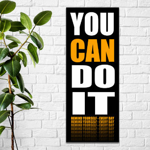 U kunt het (oranje) Motivatie doen Poster