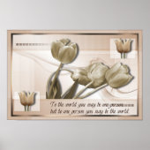 U kunt het Poster van de wereld zijn (Voorkant)