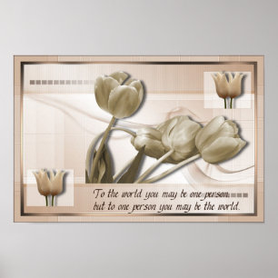 U kunt het Poster van de wereld zijn