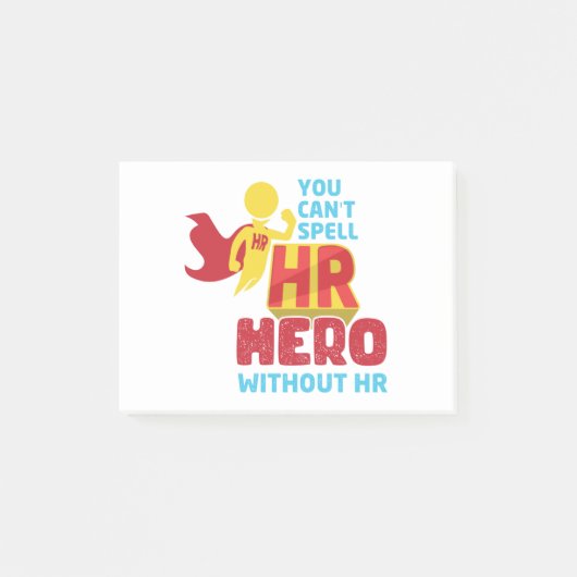 U kunt HR Hero niet bespioneren zonder HR - human Post-it® Notes (Voorkant)