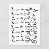 U KUNT IETS DOEN! Inspirerend prijsopgave Briefkaart (Voorkant)