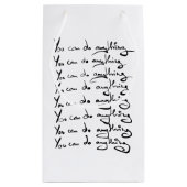 U KUNT IETS DOEN! Inspirerend prijsopgave Klein Cadeauzakje (Achterkant)