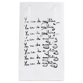 U KUNT IETS DOEN! Inspirerend prijsopgave Klein Cadeauzakje (Voorkant)