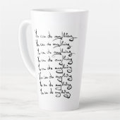 U KUNT IETS DOEN! Inspirerend prijsopgave Latte Mok (Linkerhoek)