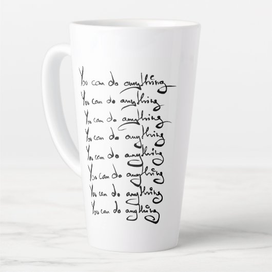 U KUNT IETS DOEN! Inspirerend prijsopgave Latte Mok (Linkerhoek)