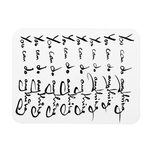 U KUNT IETS DOEN! Inspirerend prijsopgave Magneet (Horizontaal)